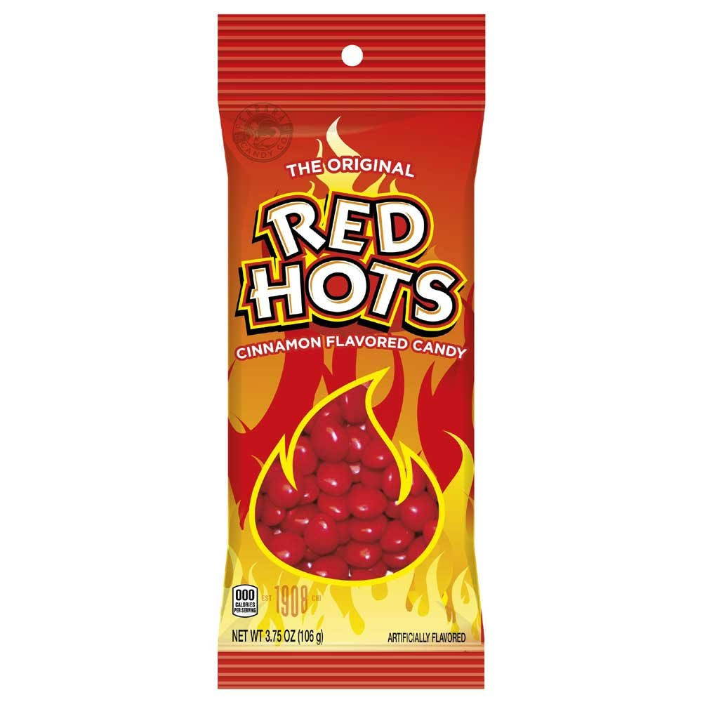 Red Hots Cinnamon Flavored Candy, 3.5 Ounce -- 64 per Case.