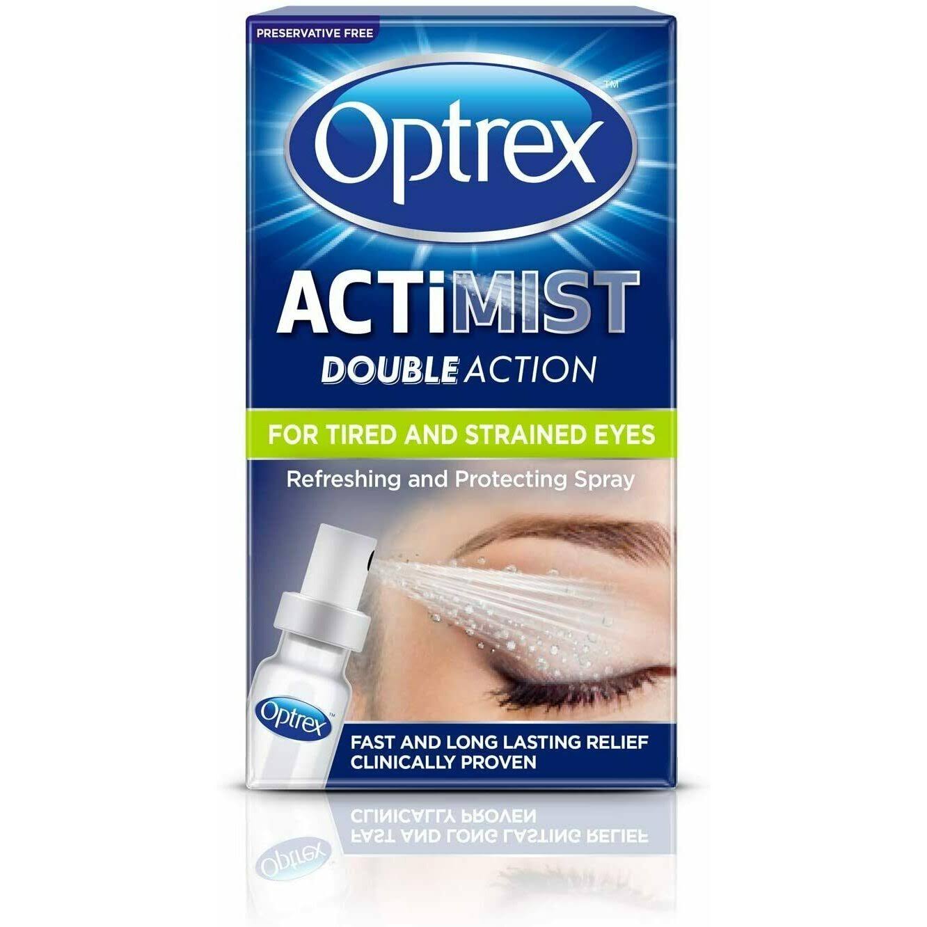 Optrex Double Action Actimist Eye Spray for Tired & Strained Eyes 10ml