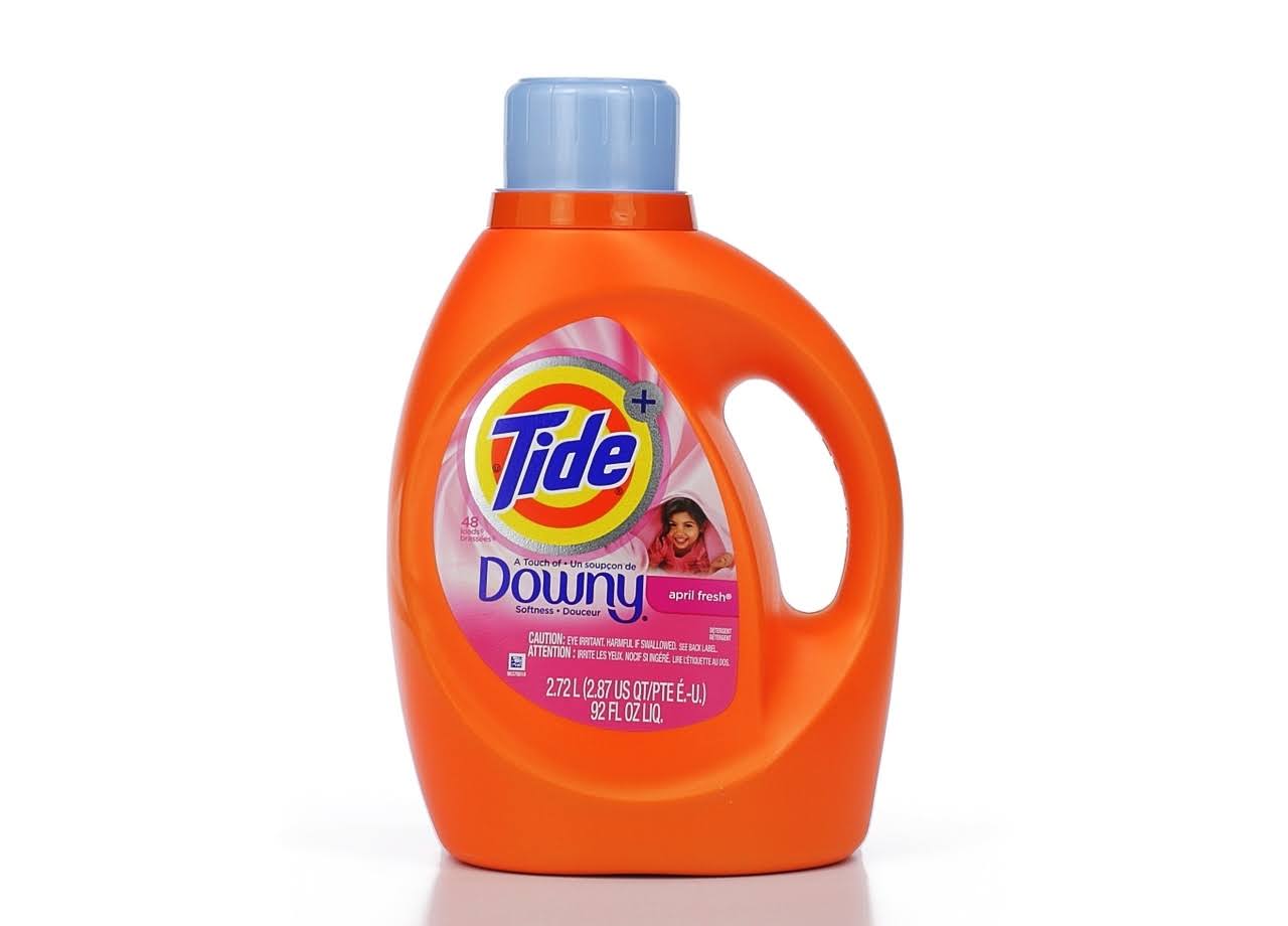 Tide Plus a Touch of Downy Liquid Laundry Detergent - April Fresh Scent, 92oz