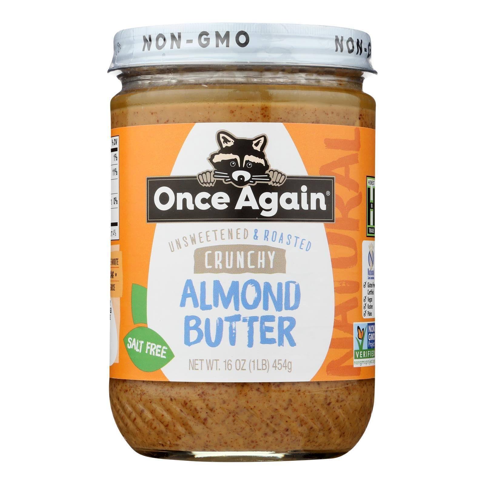 Once Again Natural Crunchy Almond Butter