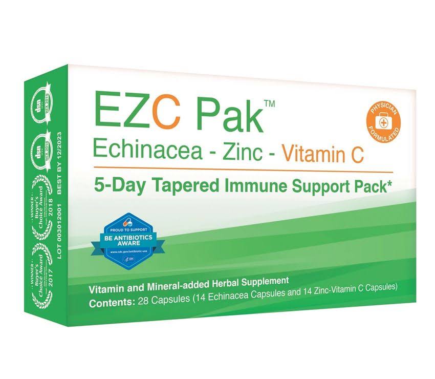 EZC Pak Echinacea Zinc Vitamin C - 28 Capsules