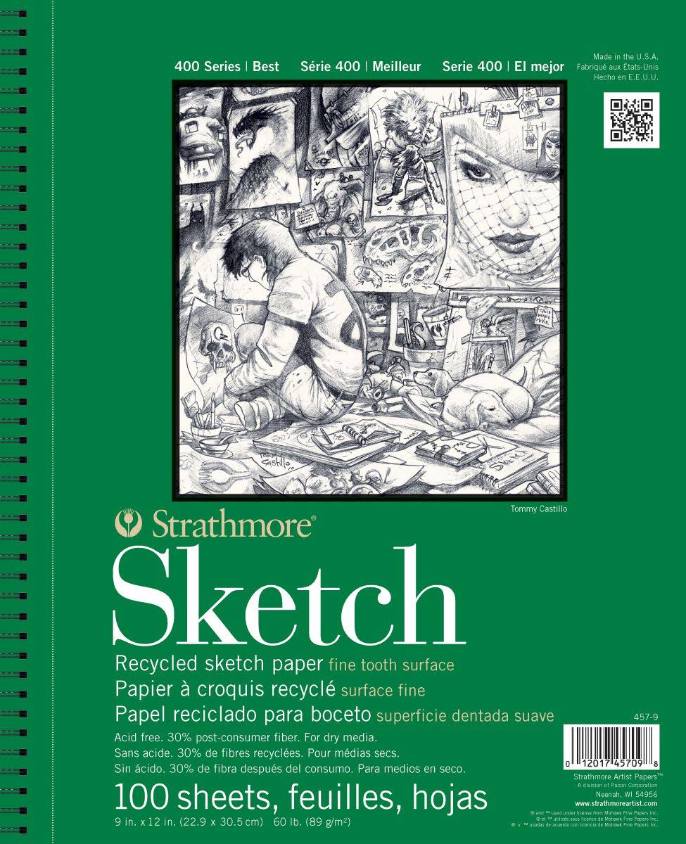 Strathmore 400 Series Recycled Sketch Pad - 100 Sheets, 14" x 17"
