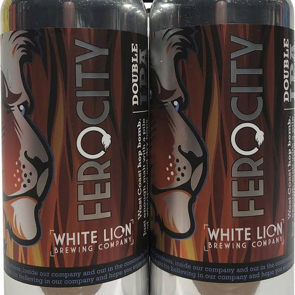 White Lion Ferocity DIPA - 4 Pack (16 Fluid Ounce cans) - Atkins Farms Country Market - Delivered by Mercato