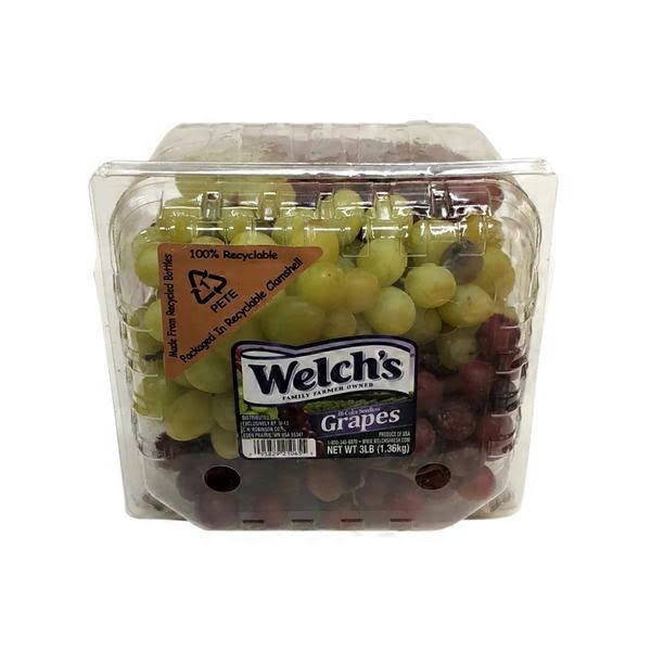 Del Monte Seedless Table Grapes Green & Red - 3 lb Container