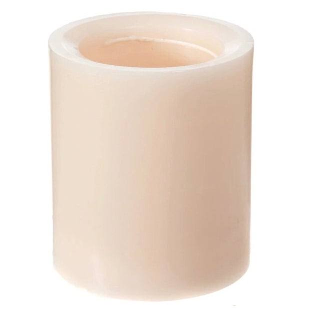 Home Fragrance Vanilla & Tobacco Candle Wax USA Scented Flame Mvan44, Size: 4.25 in H x 4. in W x 4. in D, Beige