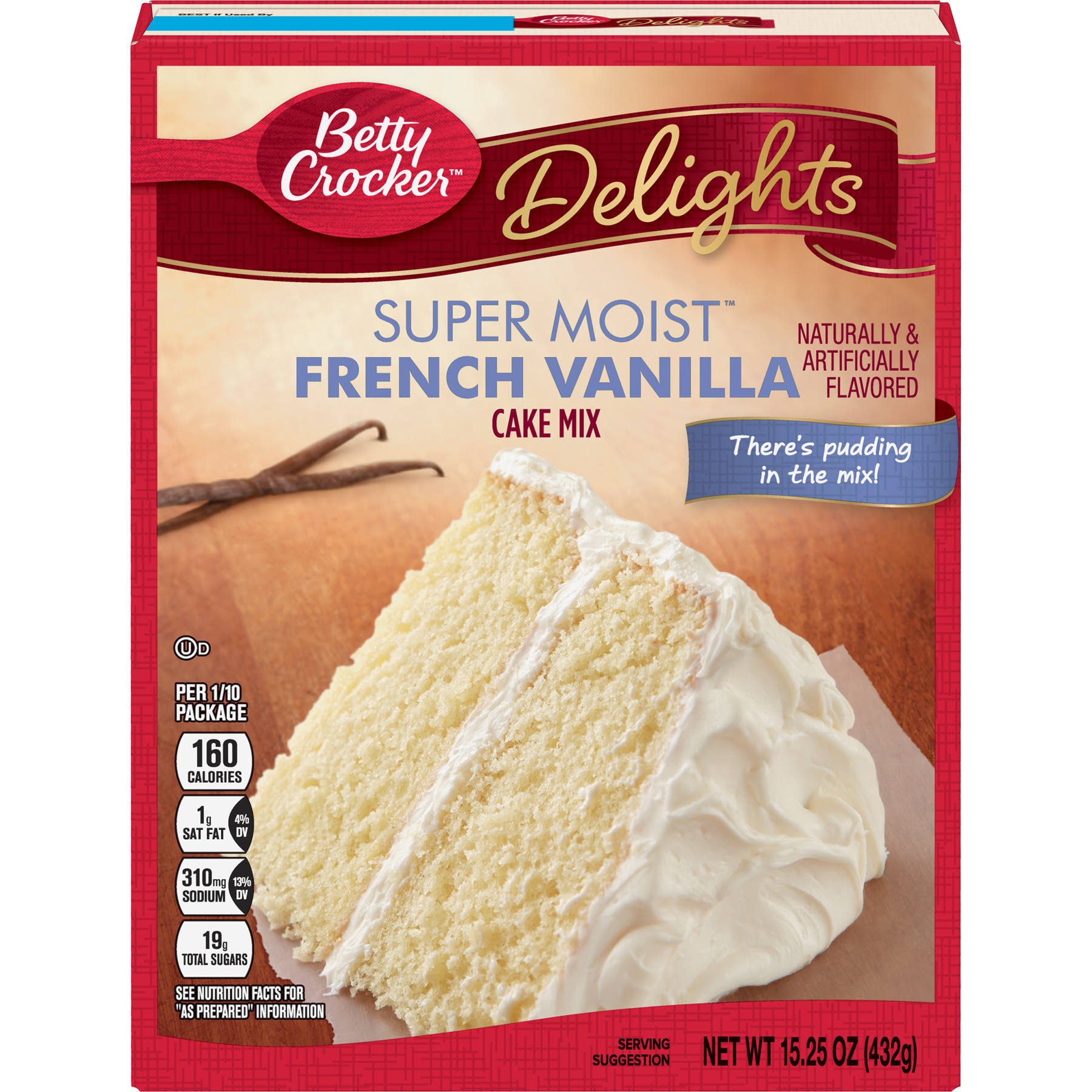 Betty Crocker Delights Super Moist French Vanilla Cake Mix - 15.25oz