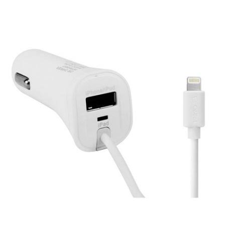 Cellet 3.4A/17W (2.4A Plus 1A) Apple Certified Lightning Cable with USB Port Car Charger For iPhone 7, 7plus, 8, 8plus and x | General