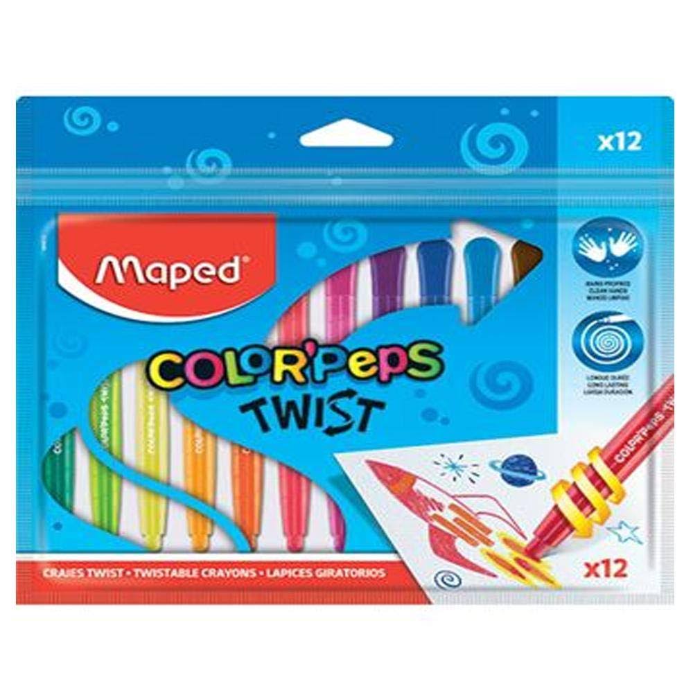Maped Color'peps Twist Crayons - 12ct