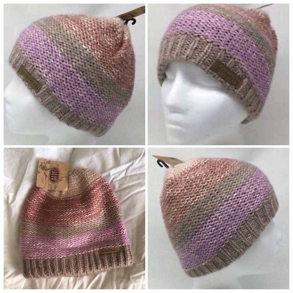 Clear Creek Accessories | Clear Creek Cable Knit Beanie | Color: Cream/Pink | Size: Os | Claudiagraa's Closet