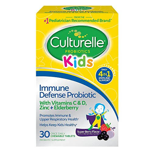 Culturelle Kids Immune Defense, Probiotic + Elderberry, Vitamin C and