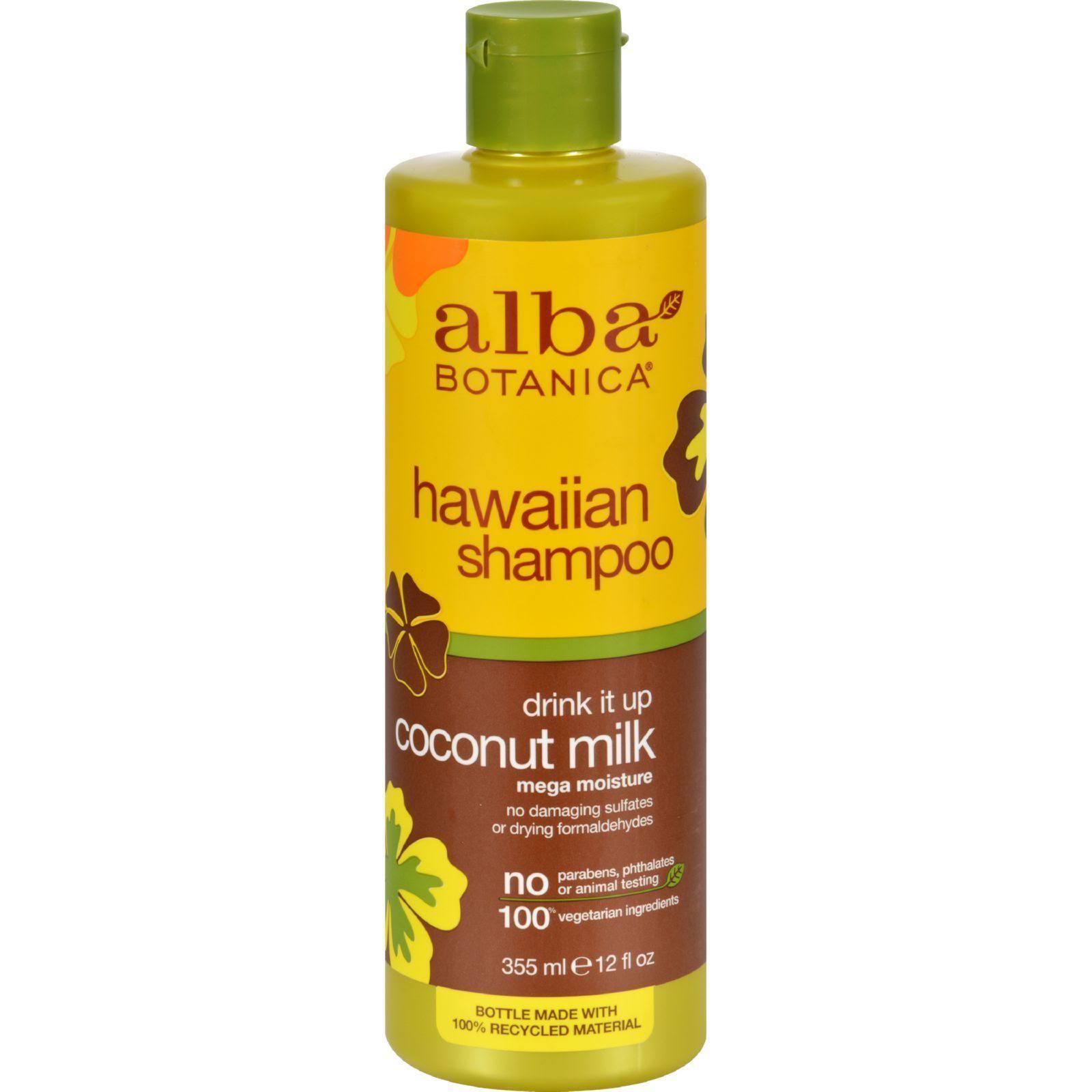 Alba Botanica Hawaiian Shampoo - Coconut Milk, 355ml
