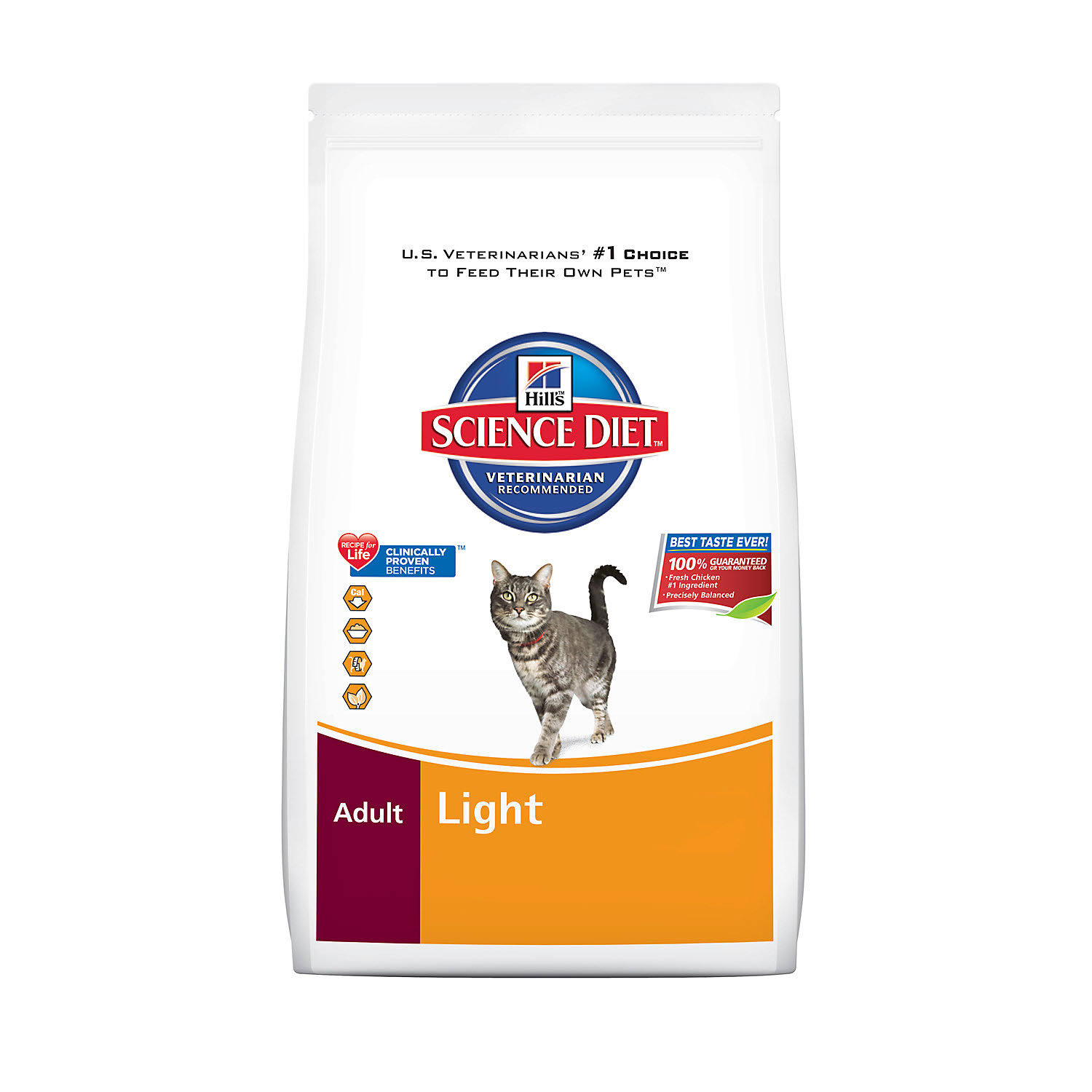 Hill's Science Diet Adult Light Chicken Recipe Dry Cat Food - 7lb