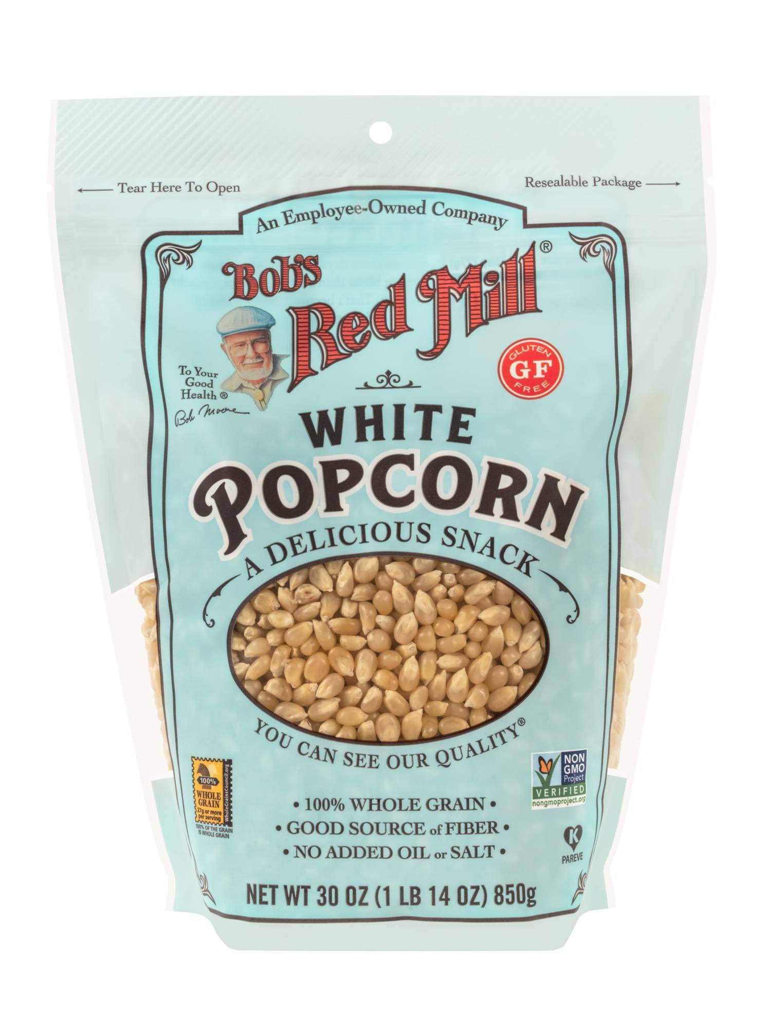 Bob's Red Mill Popcorn, White - 30 oz
