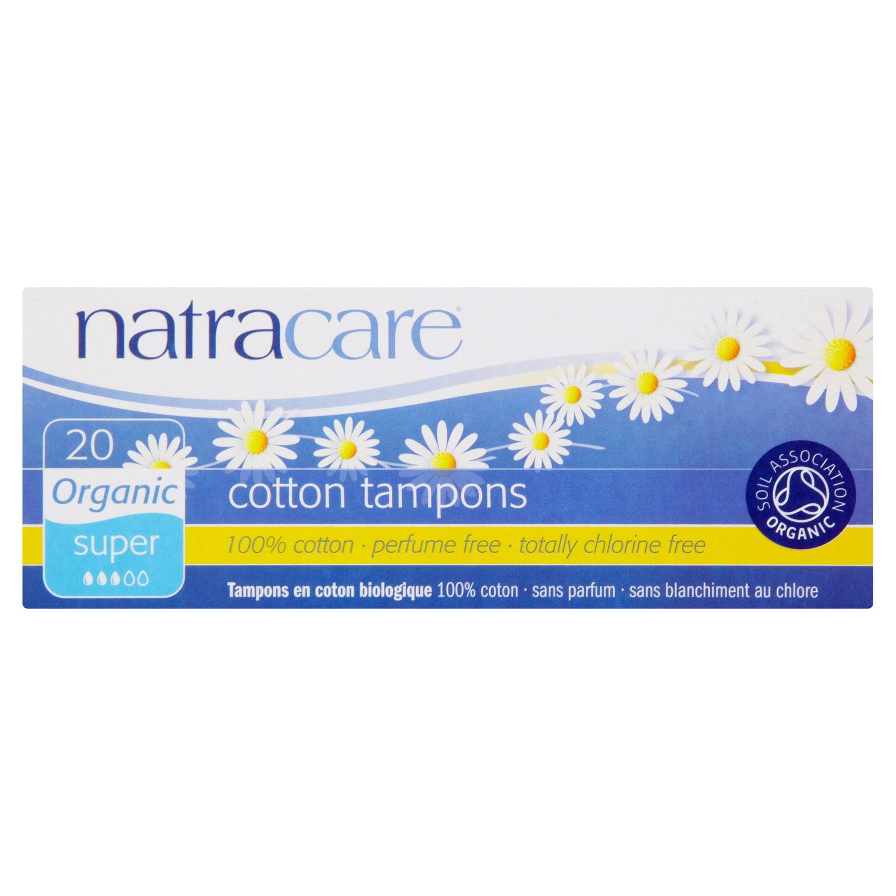 Natracare Tampons - Organic, All Cotton Tampons, Super, 20 Pack