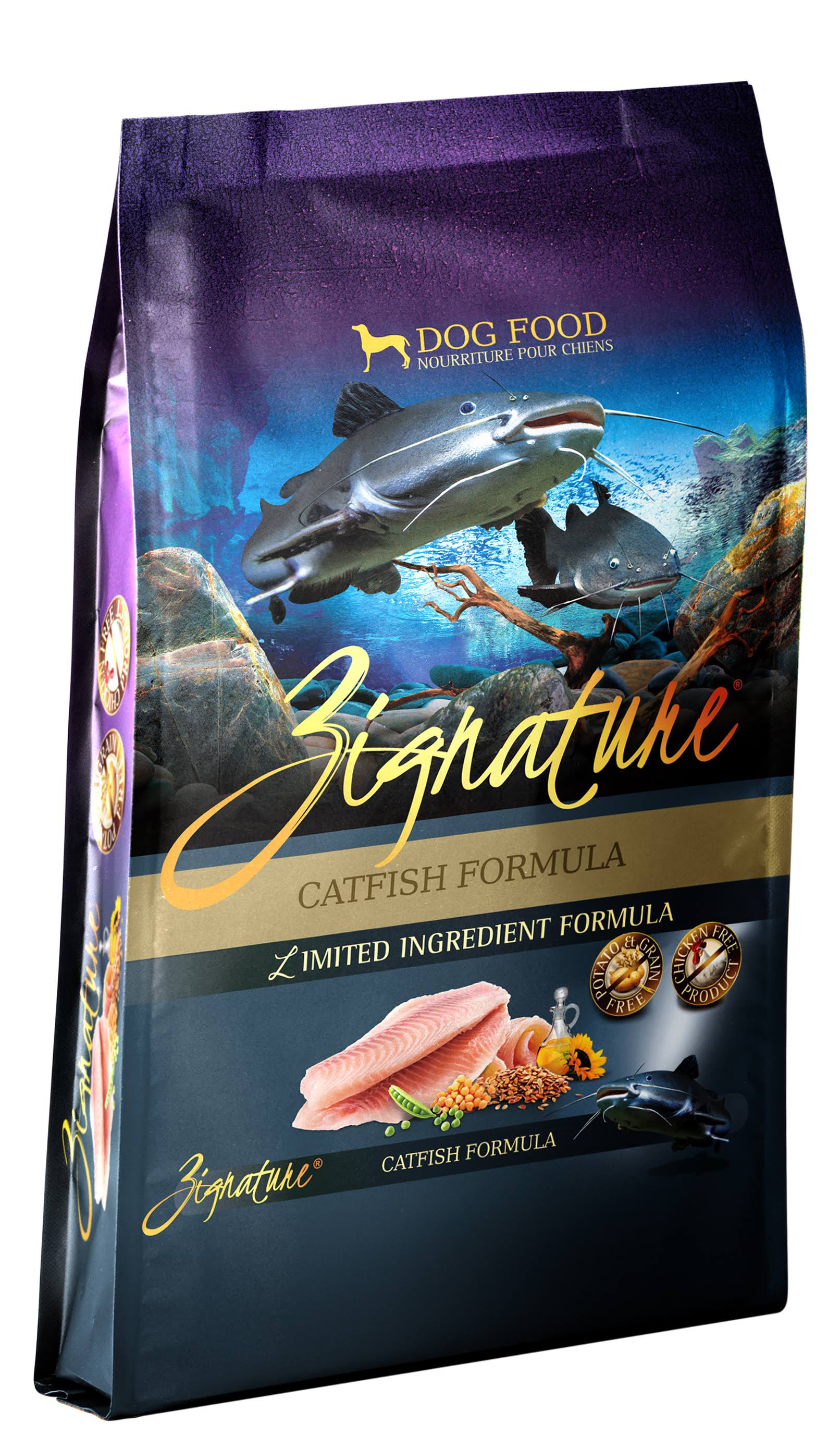 Zignature Catfish Formula Dog Food [25lb]