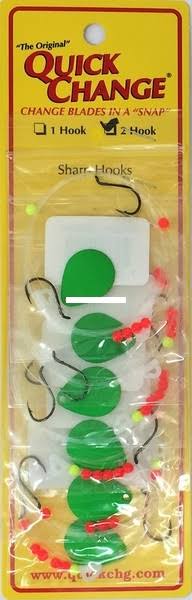 Quick Change WS21 Crawler Harness - 2 Hooks, Green, Carded - WS21