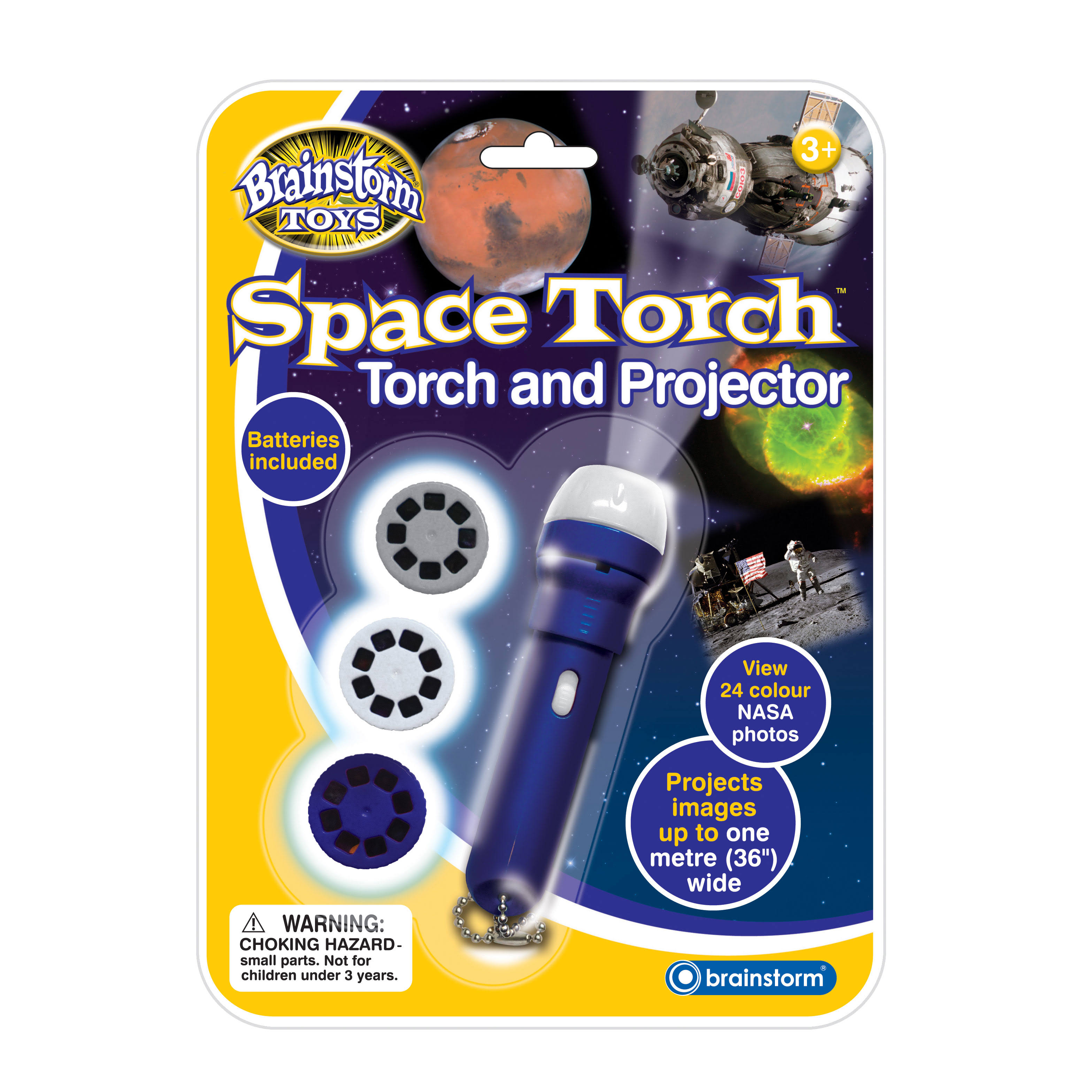 SPACE PROJECTOR AND TORCH BY BRAINSTORM TOYS NEW & SEALED! 