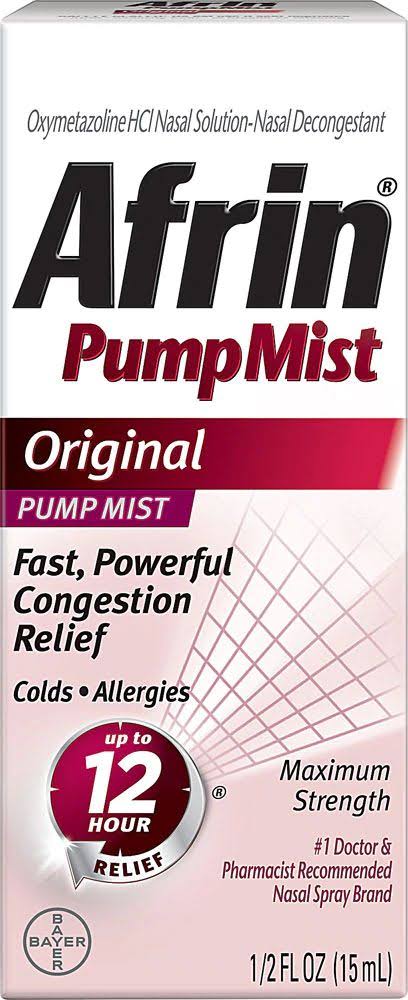 Afrin Original Pump Mist Max Congestion Relief - 0.5oz