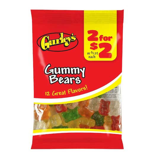 2 for Gummy Bears, 4.25 Ounce -- 12 per Case