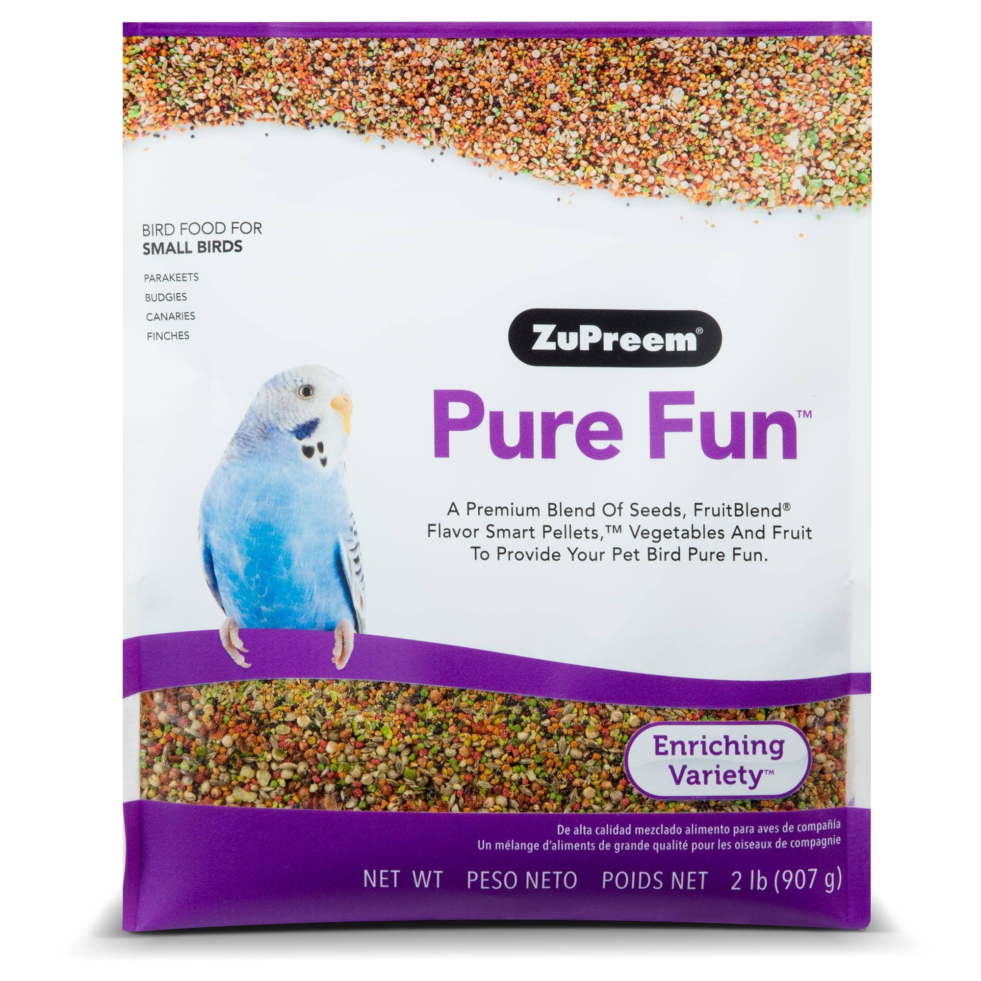 ZuPreem Pure Fun Bird Food - 2lbs