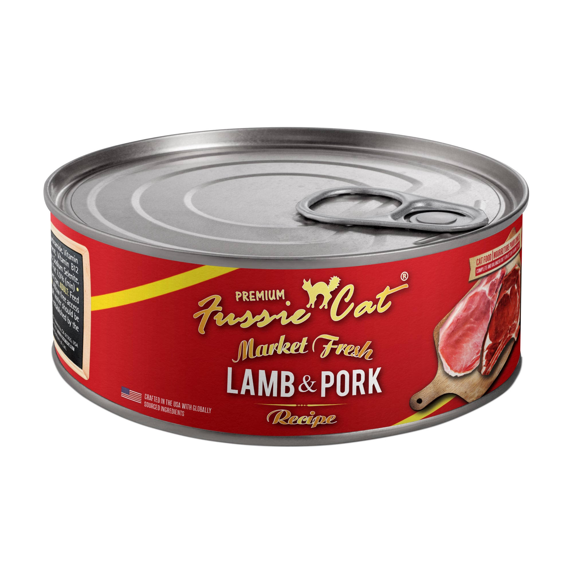 Market Fresh Lamb And Pork Wet Cat Food 5.5 Oz - Fussie Cat