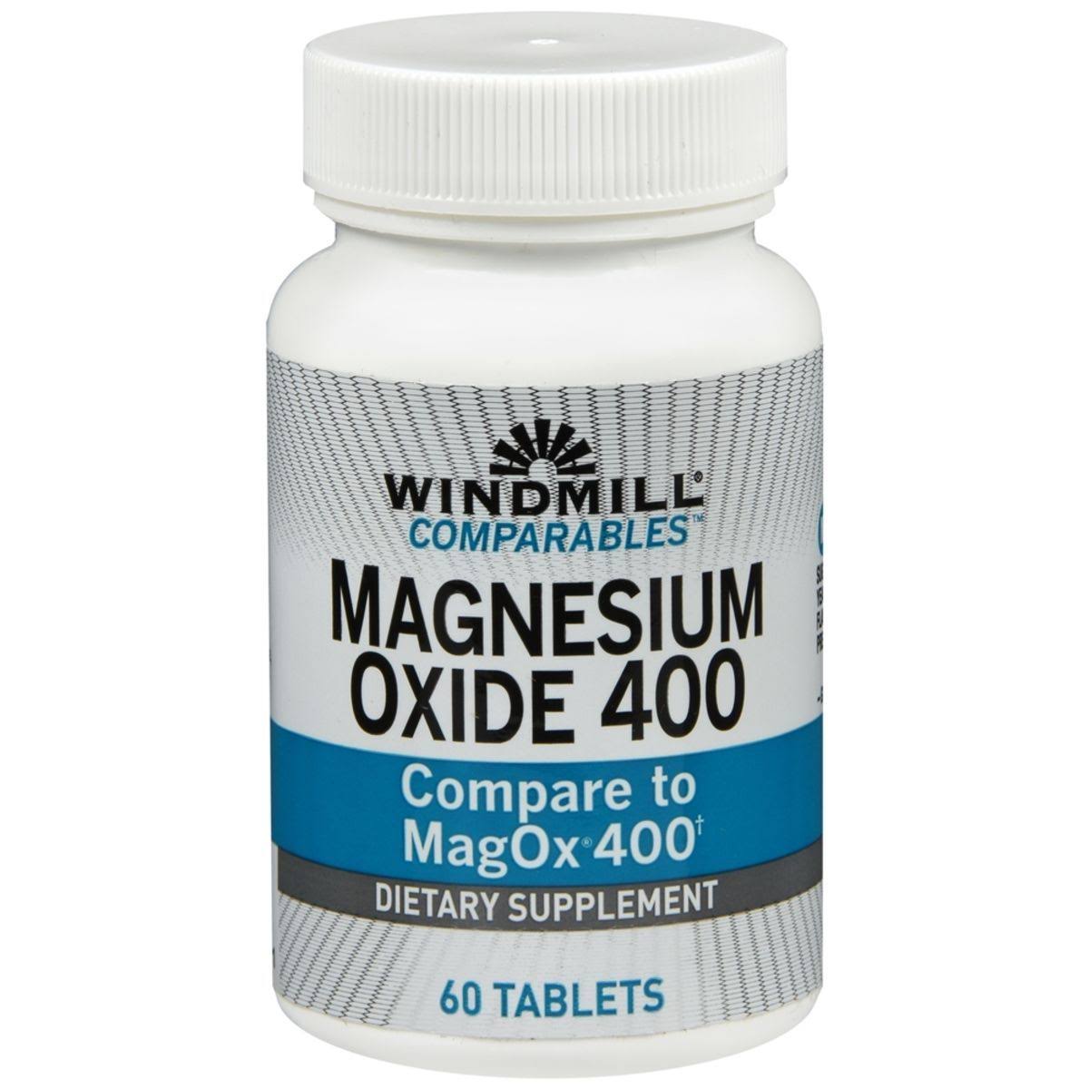 Windmill Health Magnesium Oxide,400 mg,60 Caps (Pack of 1)