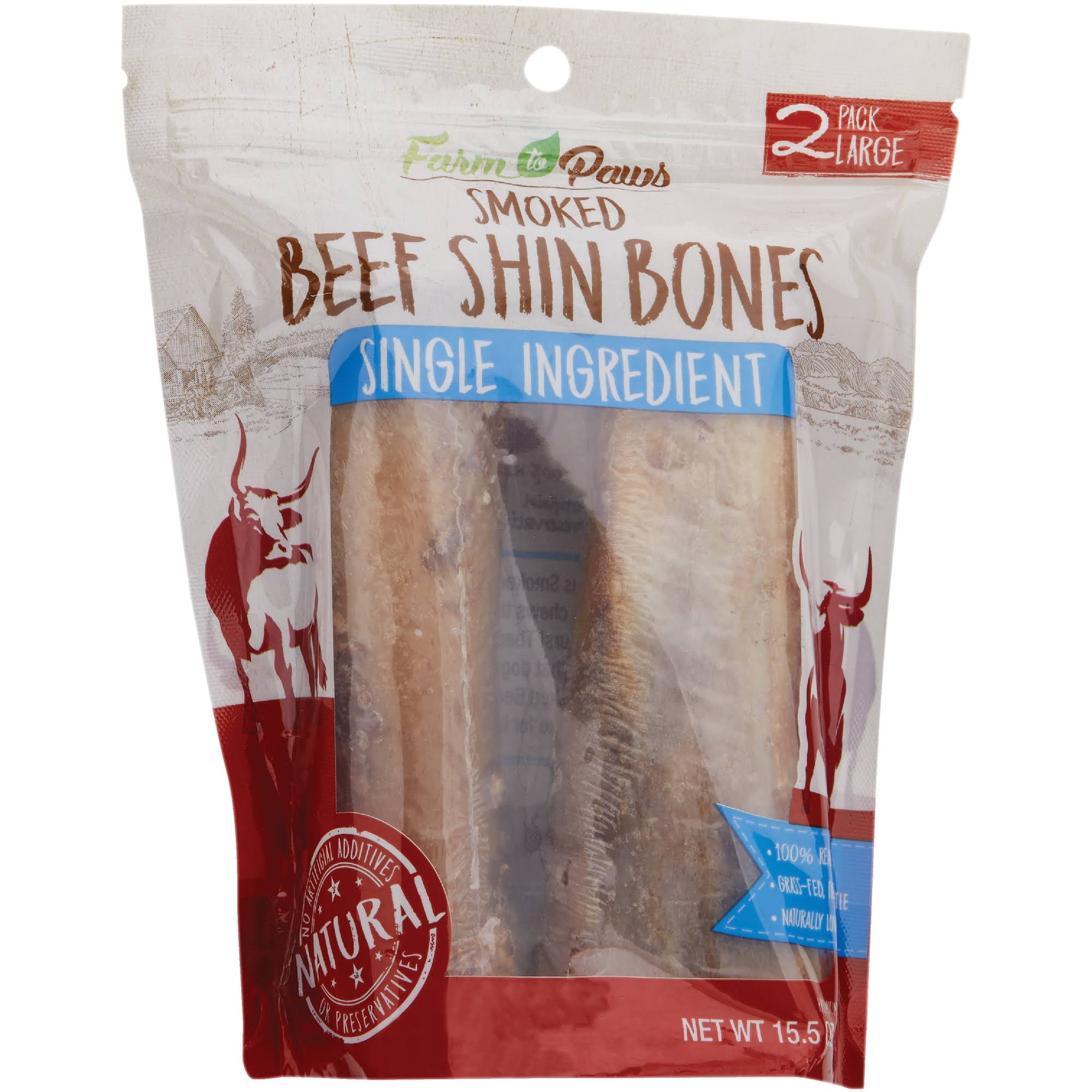 Farm To Paws Smoked Shin Bones Dog Food - 17.5oz
