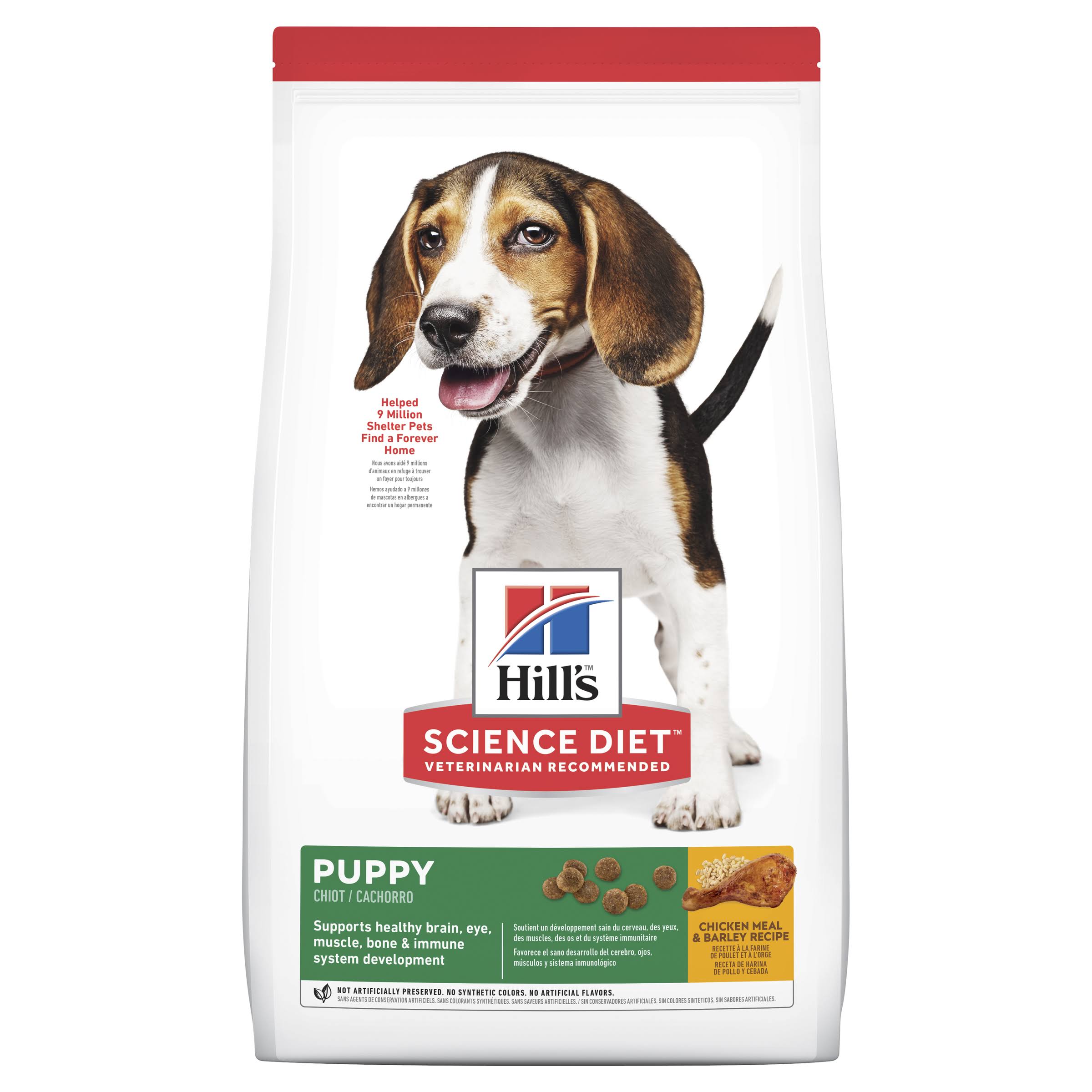 Hill's Science Diet Premium Natural Dog Food - Chicken Meal & Barley, 15.5lb