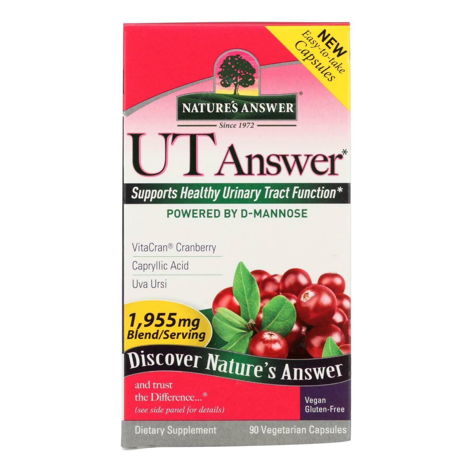 Nature's Answer, UT Answer, 651.66 mg, 90 Vegetarian Capsules