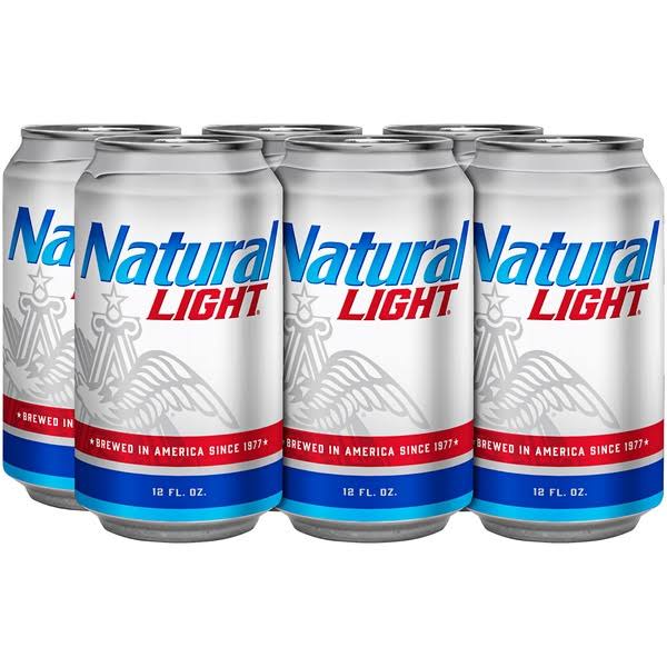 Natural Light Beer - x6