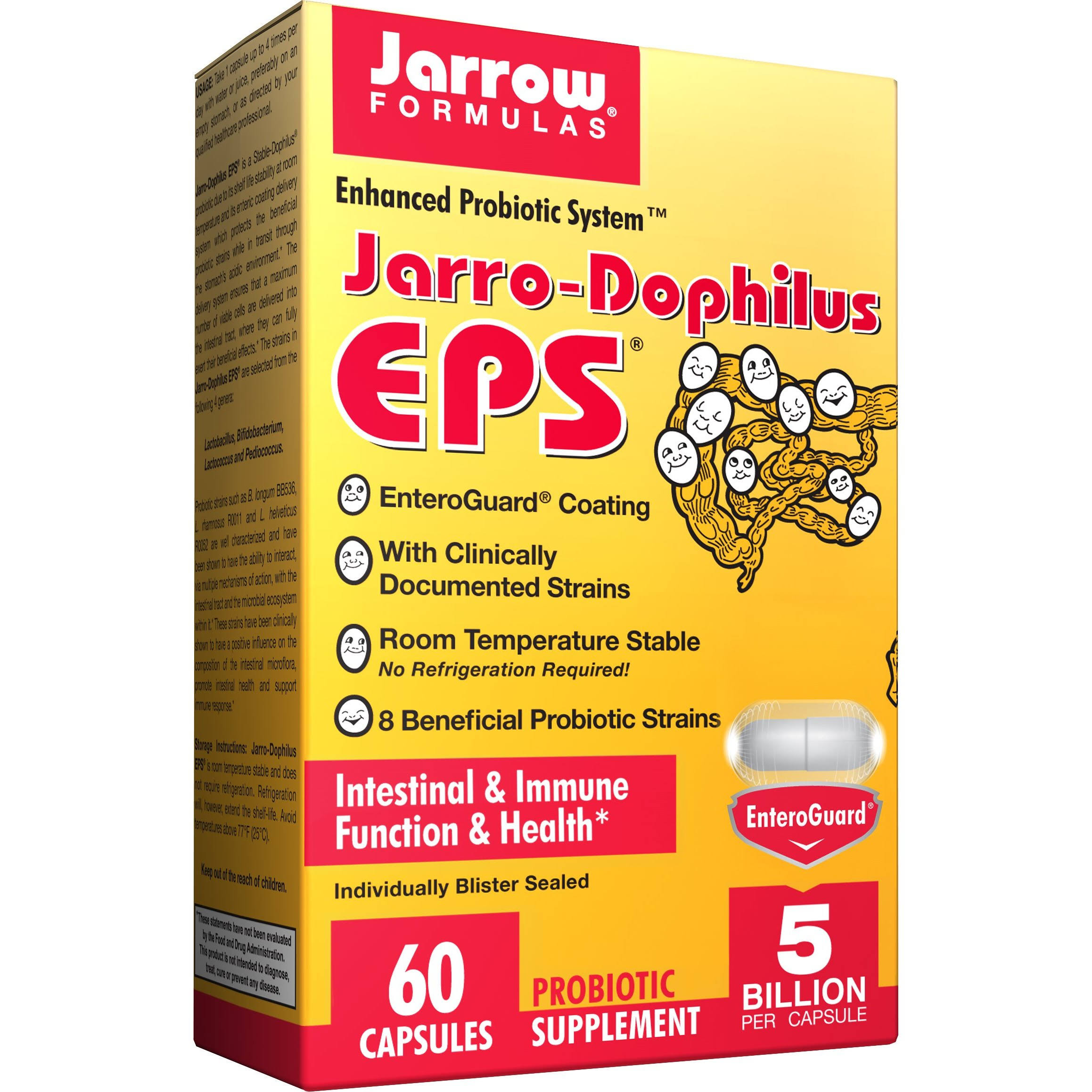 Jarrow Formulas Jarro-Dophilus EPS Probiotic Supplement - 60 Capsules