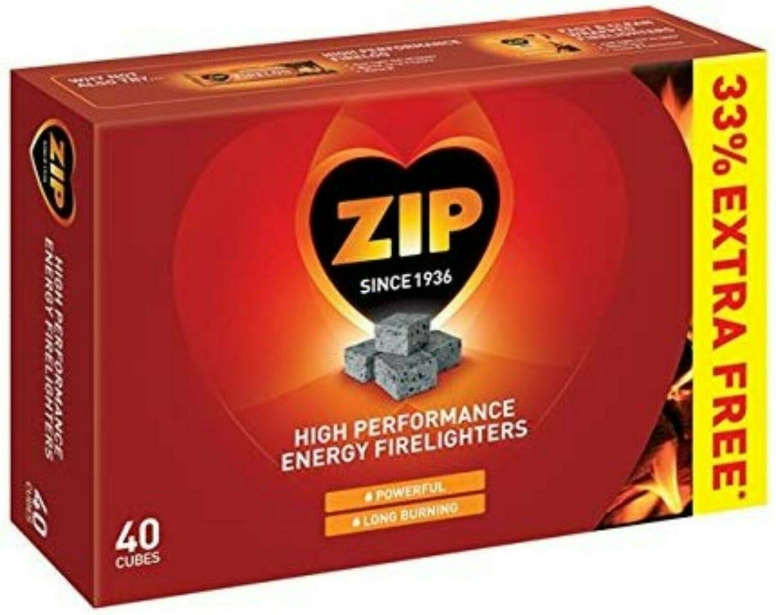 Zip High Performance Energy Firelighters - 40 Cubes