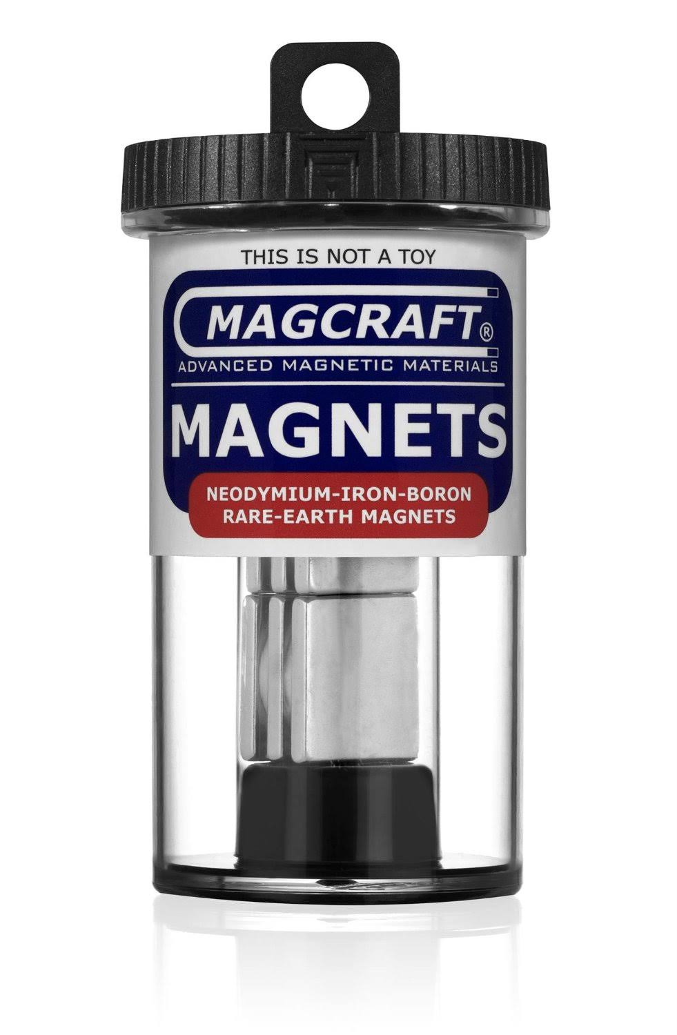 Magcraft Rare Earth Block Magnet - 3/4" x 3/4" x 1/8"