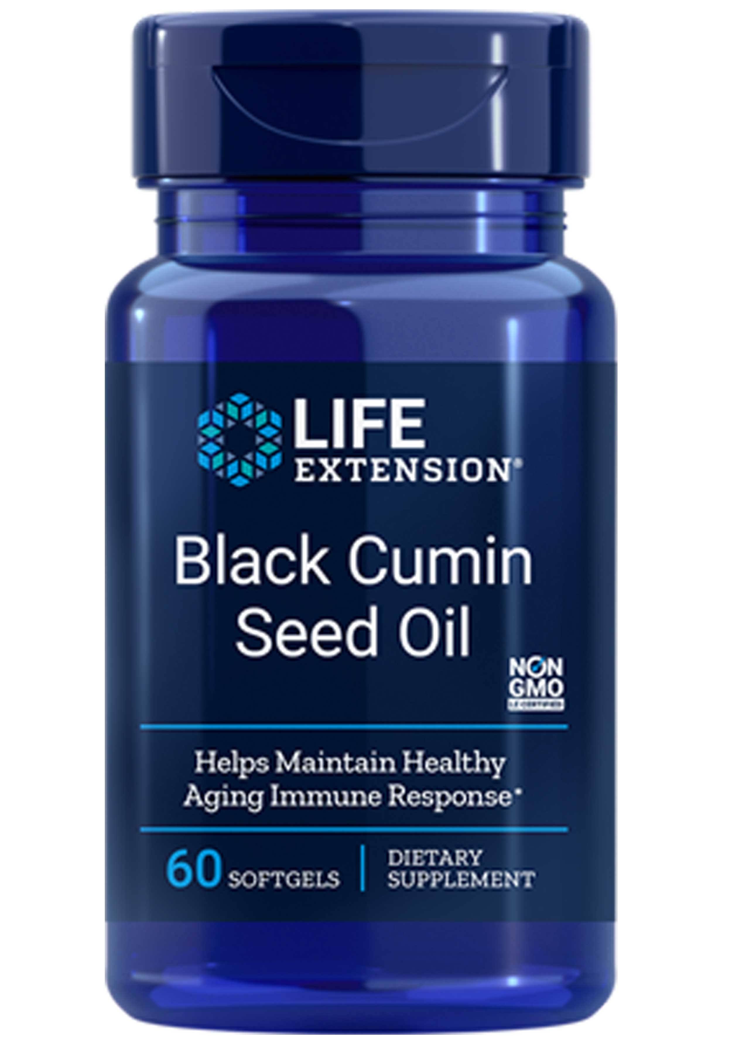 Life Extension Black Cumin Seed Oil Supplement - 60 Softgels