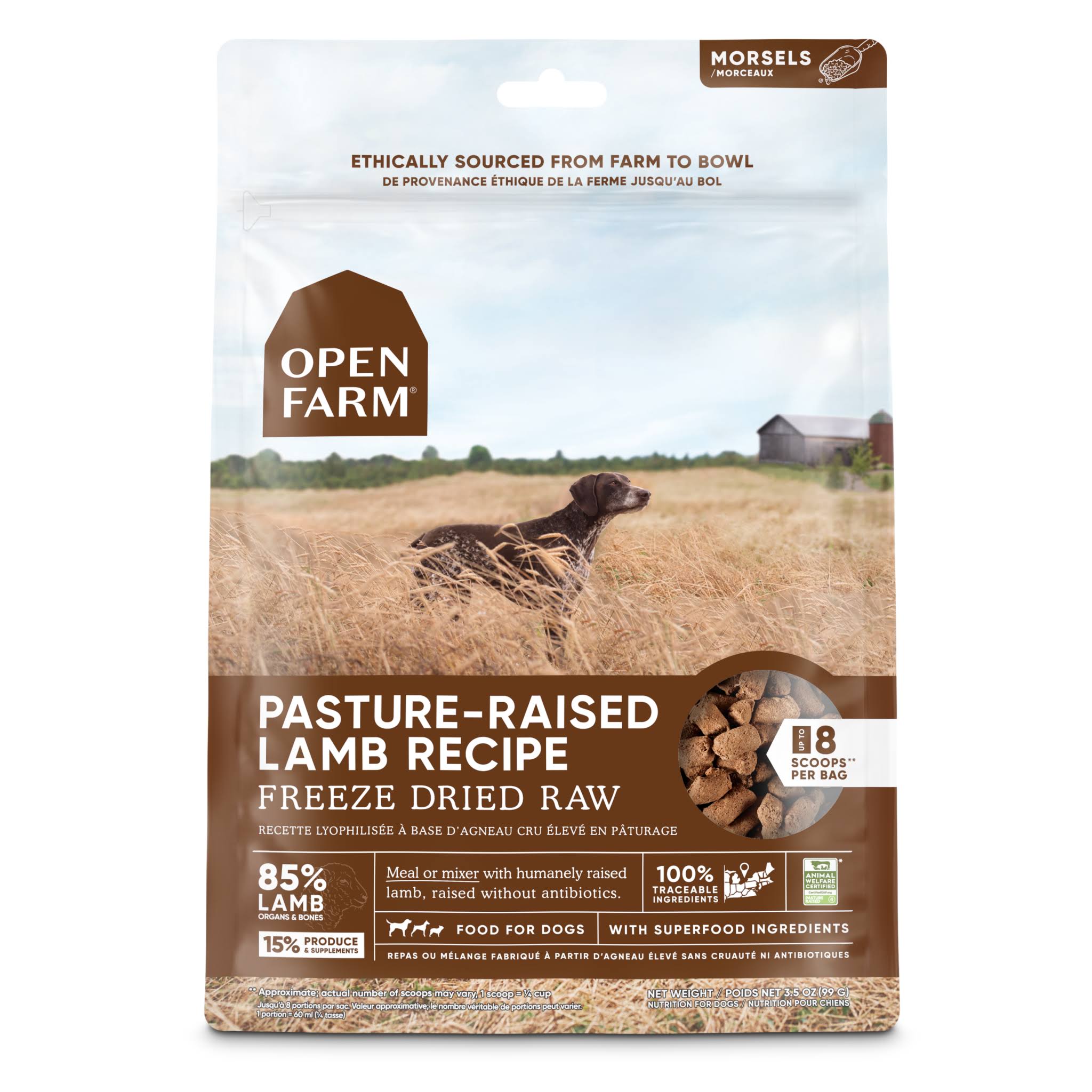 Open Farm - Freeze Dried Raw Dog Food Pasture-Raised Lamb / 22oz