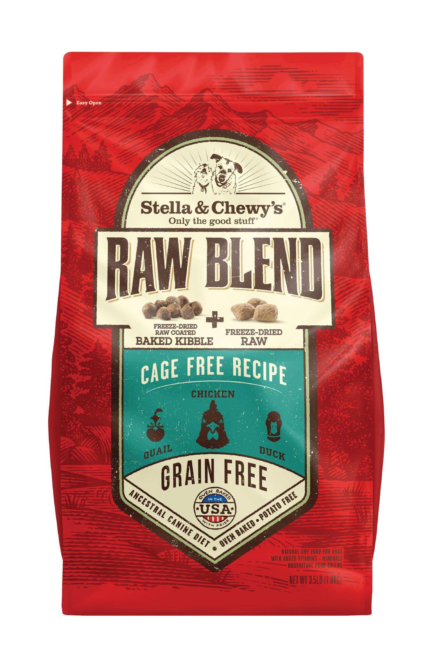 Raw Blend Kibble Cage Free Dog Food - 3.5lb