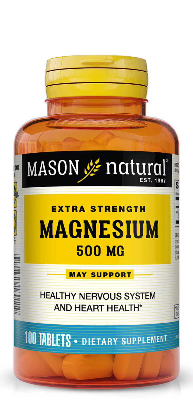 Mason Vitamins Magnesium Extra Strength Tablets - 100ct