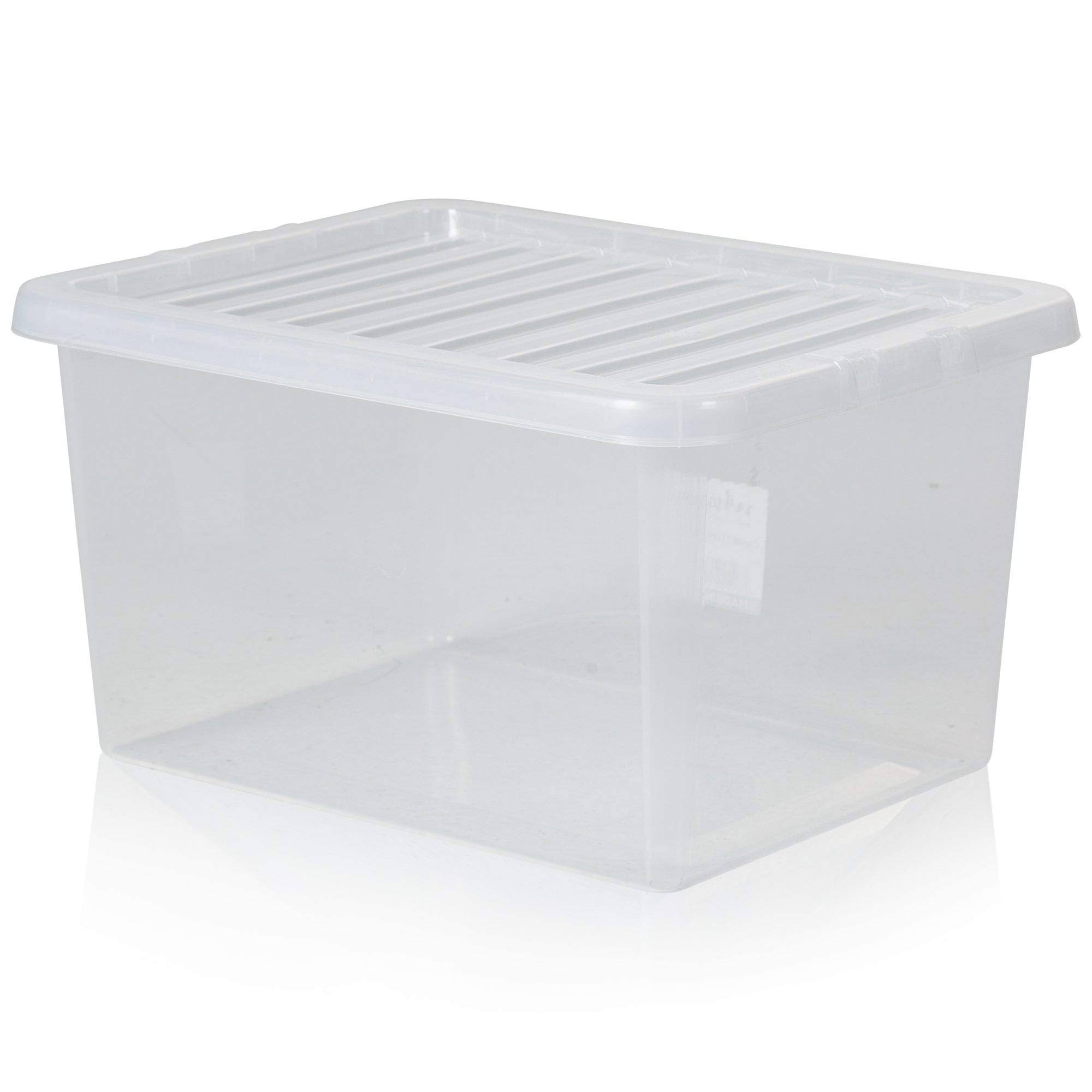 Wham Set 5 Crystal 31 Litre Box & Lid - Clear