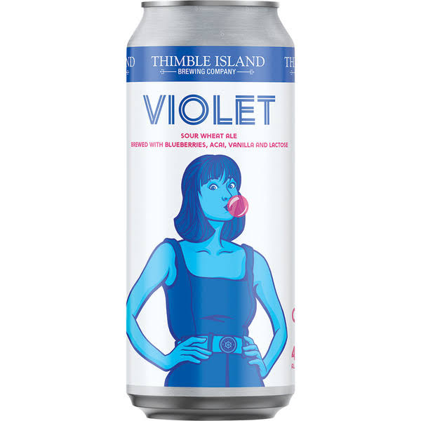 Thimble Island Brewing Company Violet Sour Wheat Ale with Blueberry, Acai, Vanilla & Lactose