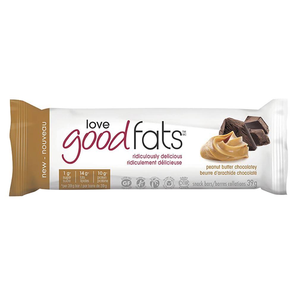 Love Good Fats - Peanut Butter Chocolatey Snack Bar | 39 g