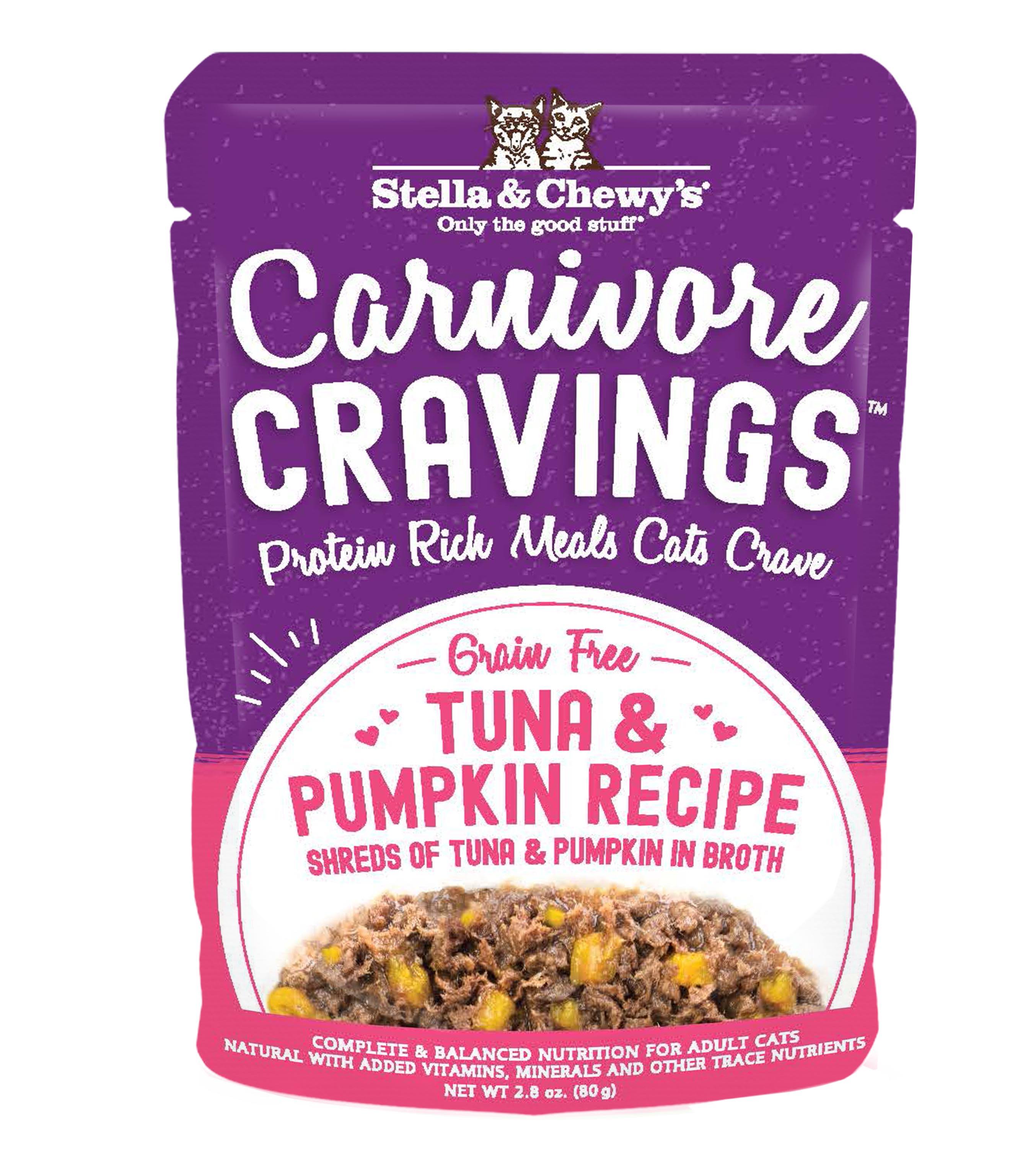 Stella & Chewy's Carnivore Cravings Tuna & Pumpkin Recipe Cat Food, 2.8 oz