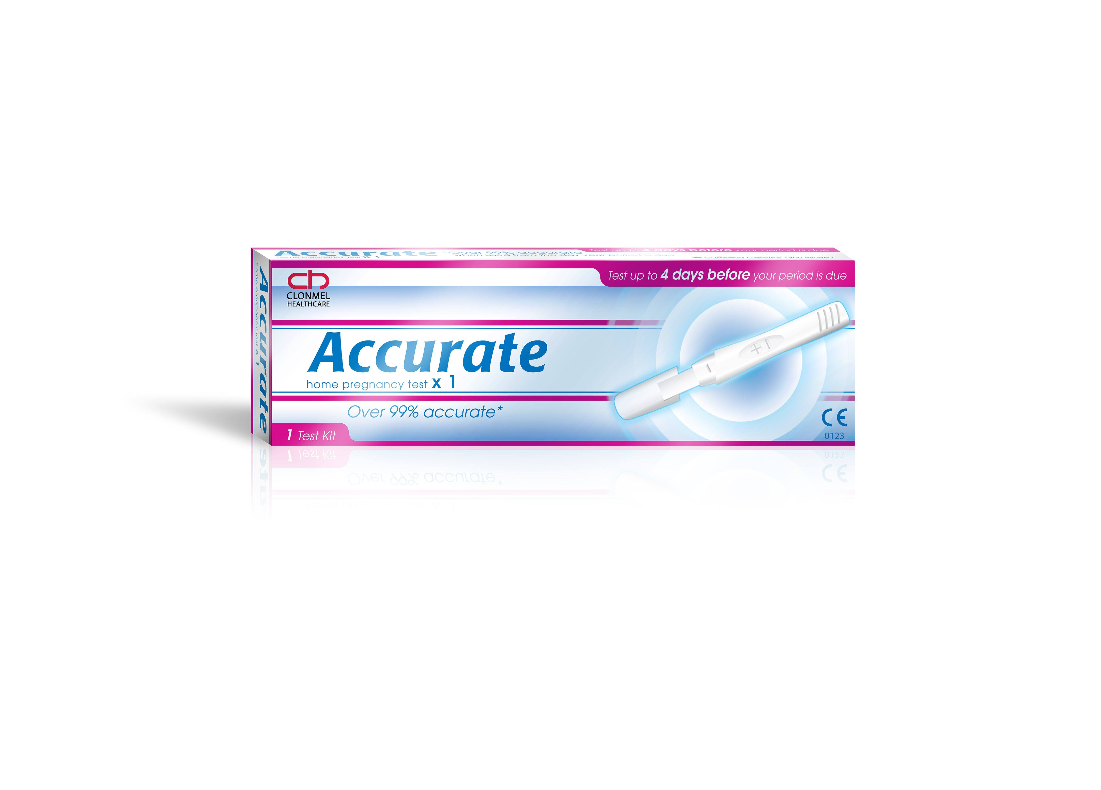 Clonmel Accurate Pregnancy Test Kit ~ Single