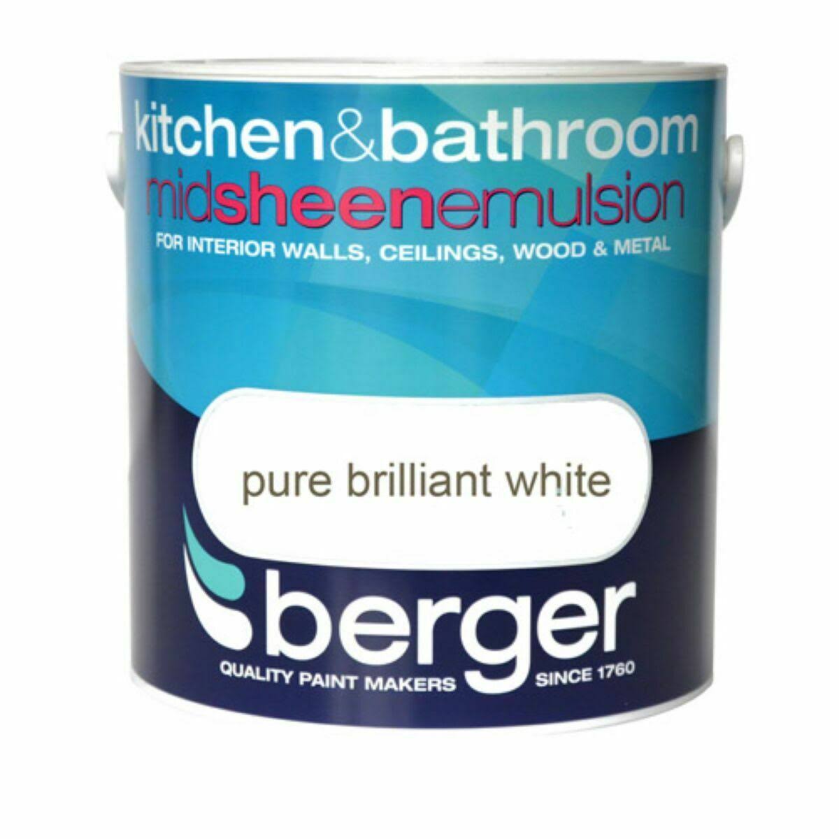 Berger Kitchen & Bathroom Pure Brilliant White 2.5L