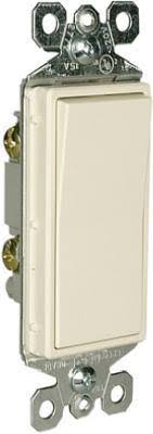 Pass and Seymour Lighted Single Pole Decorator Light Switch - 15 Amp, 120V