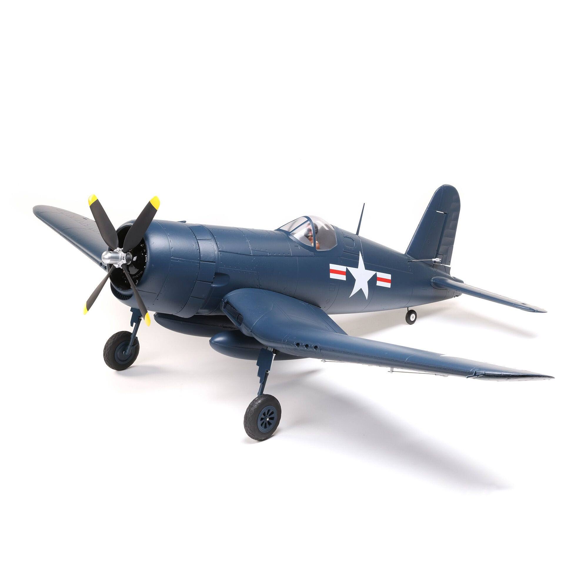E-flite RC Airplane F4U-4 Corsair 1.2m BNF Basic (Transmitter, Battery and Charger Not Included) with AS3X and Safe Select, EFL18550