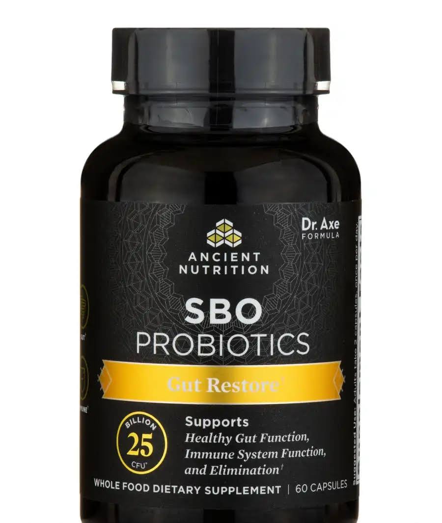 Ancient Nutrition SBO Probiotics - Gut Restore - 60 Capsules