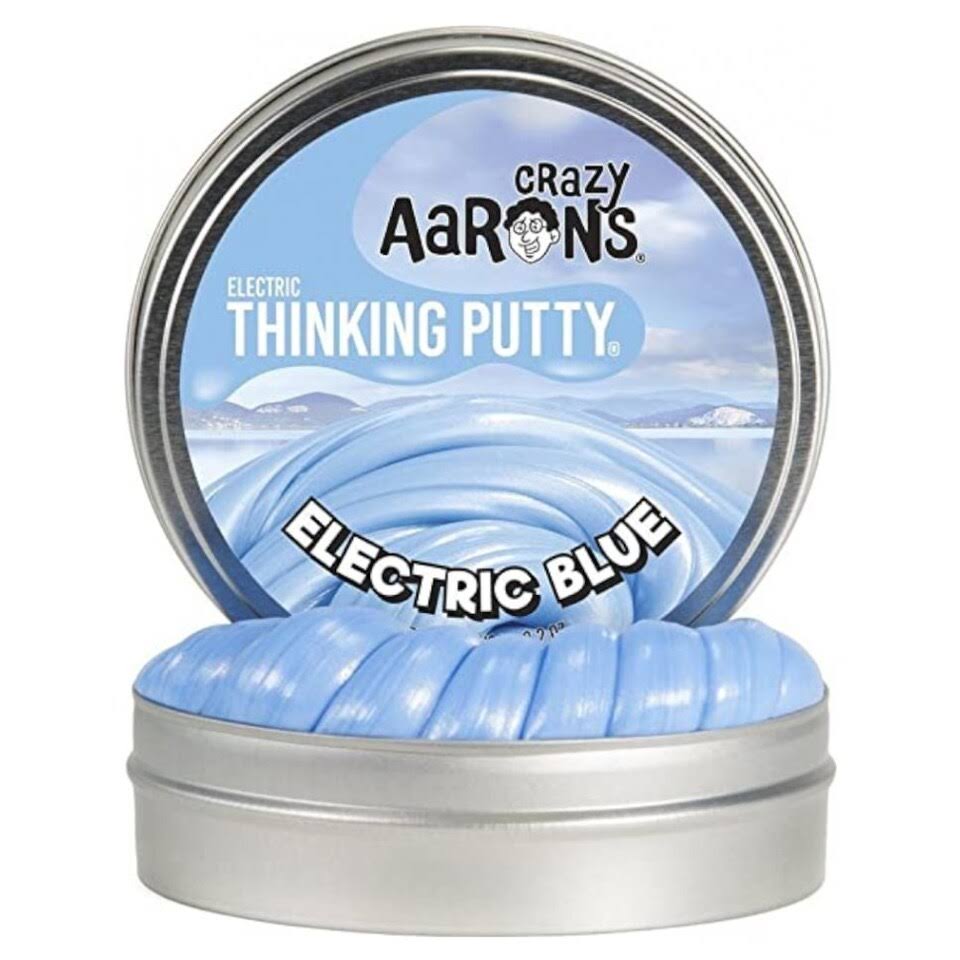 Crazy Aaron's Thinking Putty - PWEB003 | Small Tin - Electric Blue