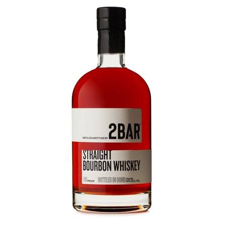 2Bar Straight Bourbon Whiskey 750 ml (70 Proof)
