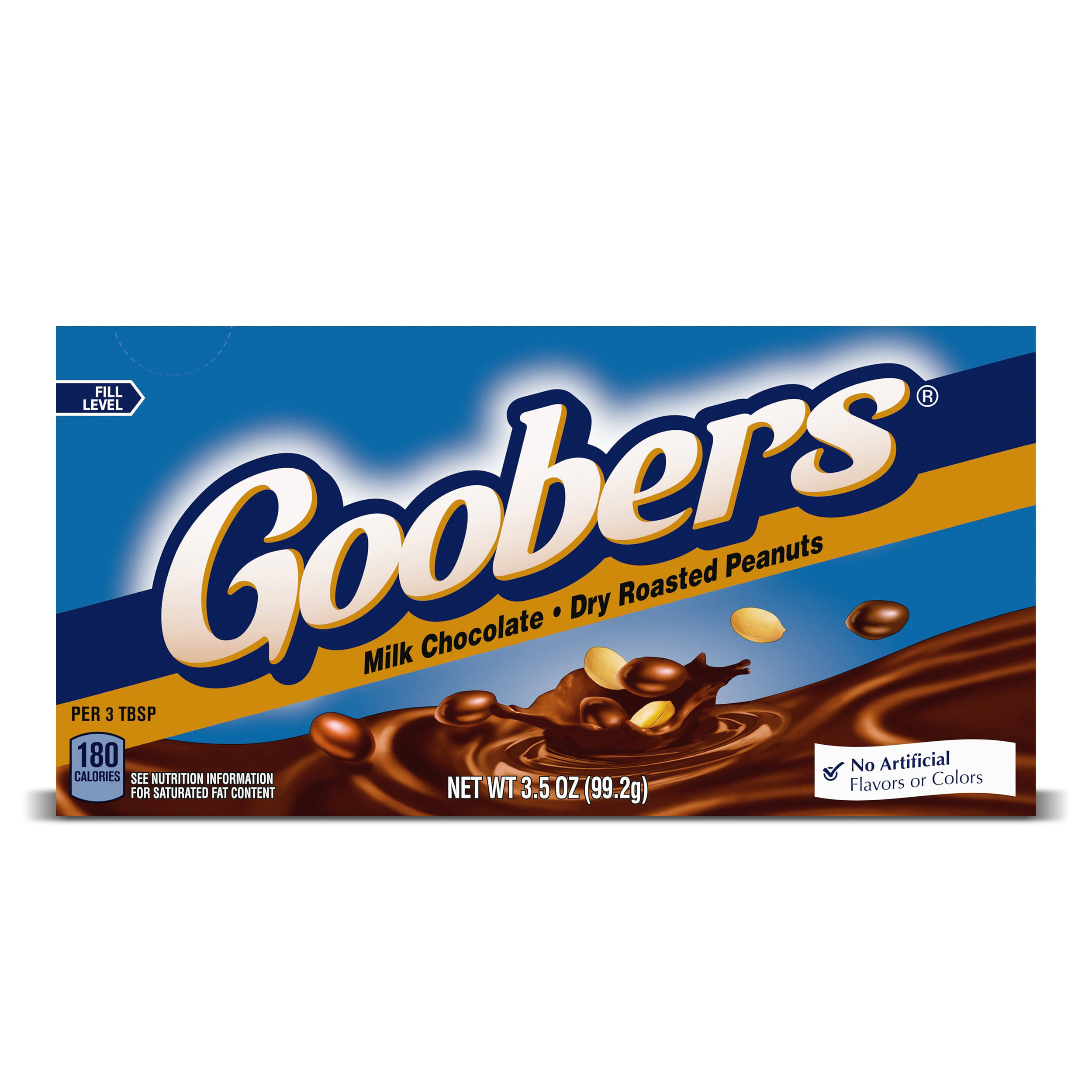 Goobers Milk Chocolate & Dry Roasted Peanuts 3.5 oz ( Pack of 3 )