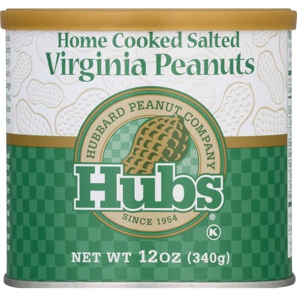Hubs Home Cooked Virginia Peanuts - Salted, 12oz